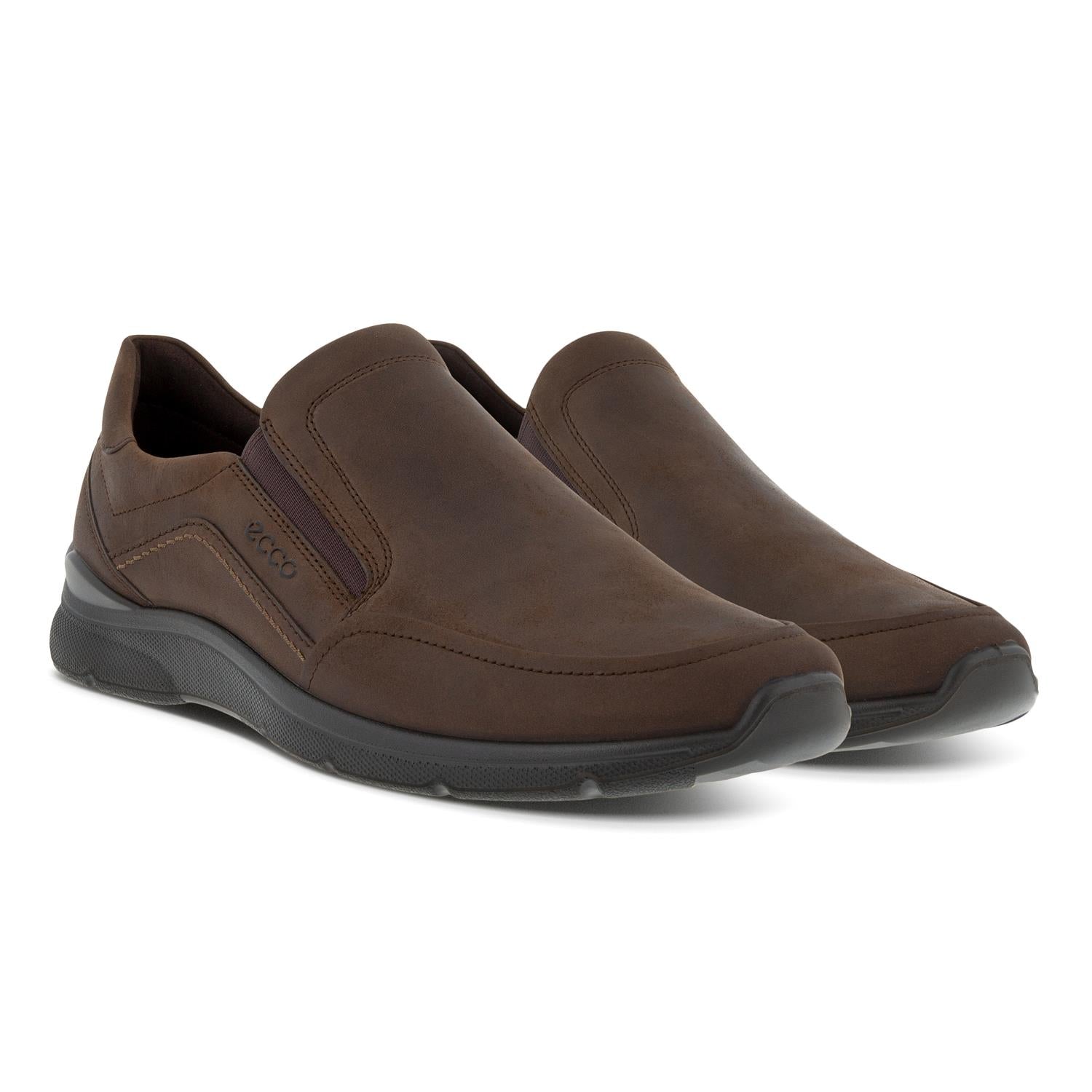 ECCO Irving loafer, nubuk coffee