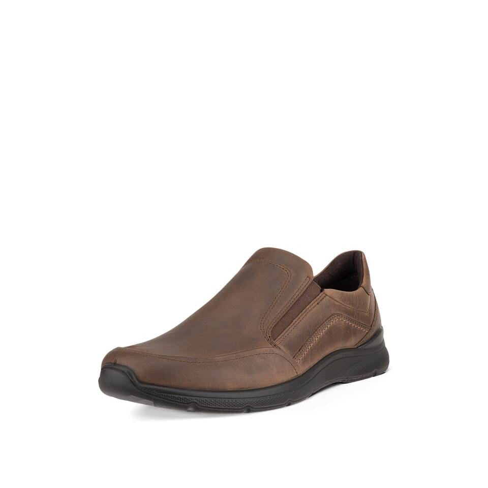 ECCO Irving loafer, nubuk coffee