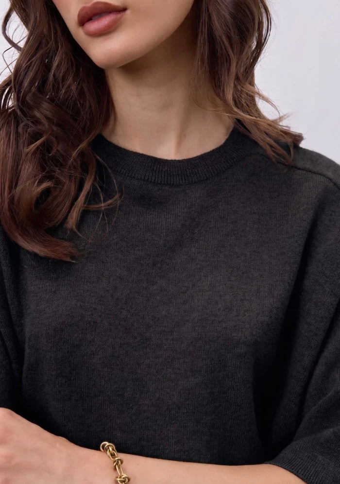 Notshy Cashmere Lilou top, Sort