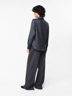 Julie Josephine Liv Wool Shirt, Stone grey