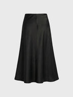 Marville Road The Rhonda satin skirt, sort
