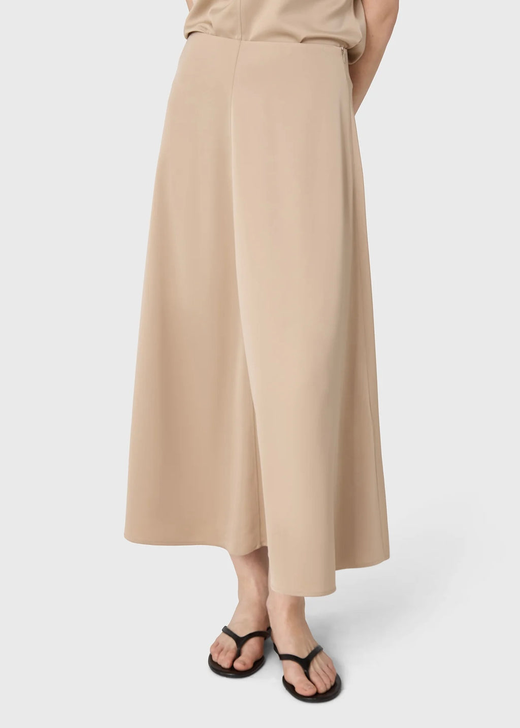 Marville Road The Rhonda satin skirt, beige