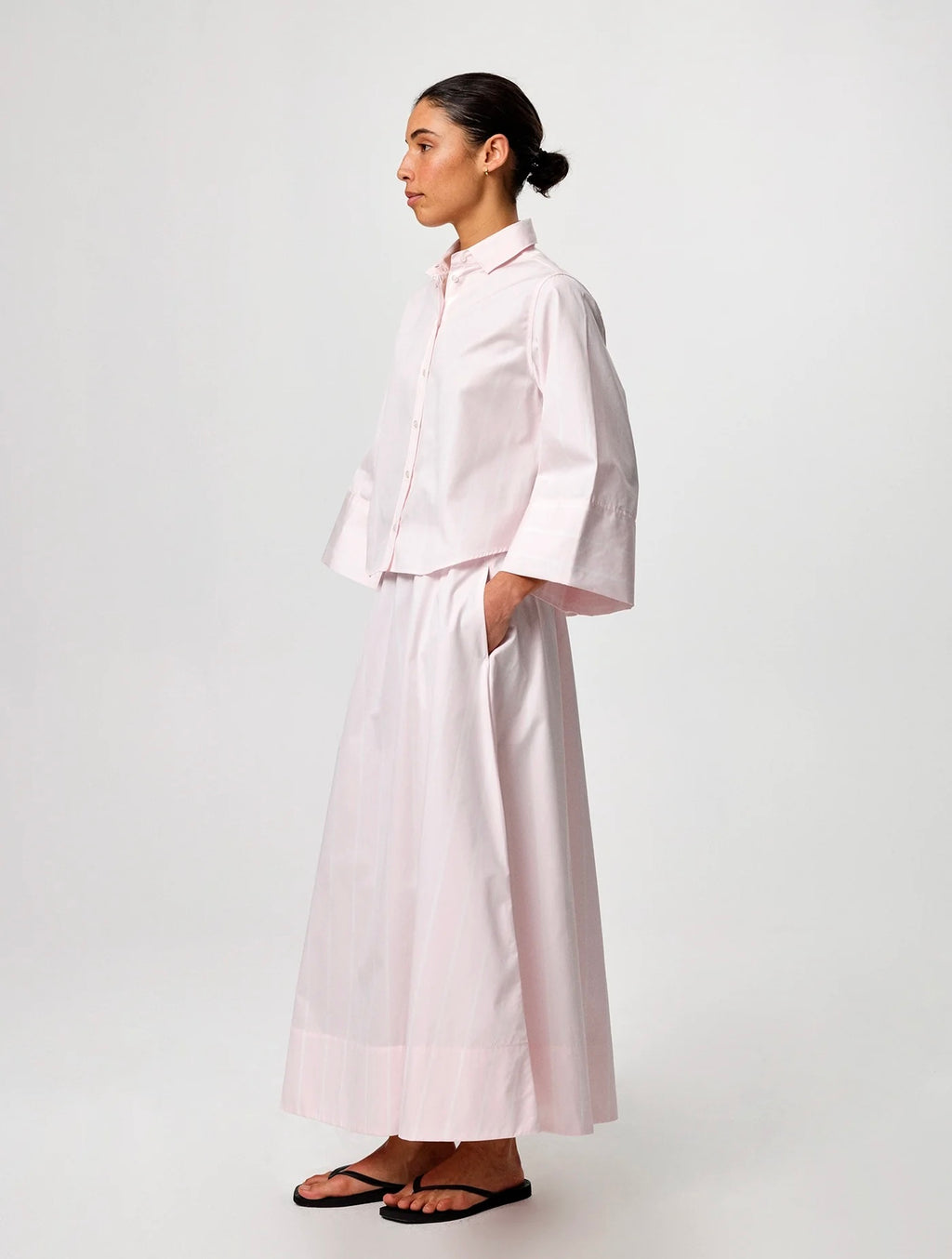 Julie Josephine Anja shirt, Peony stripe
