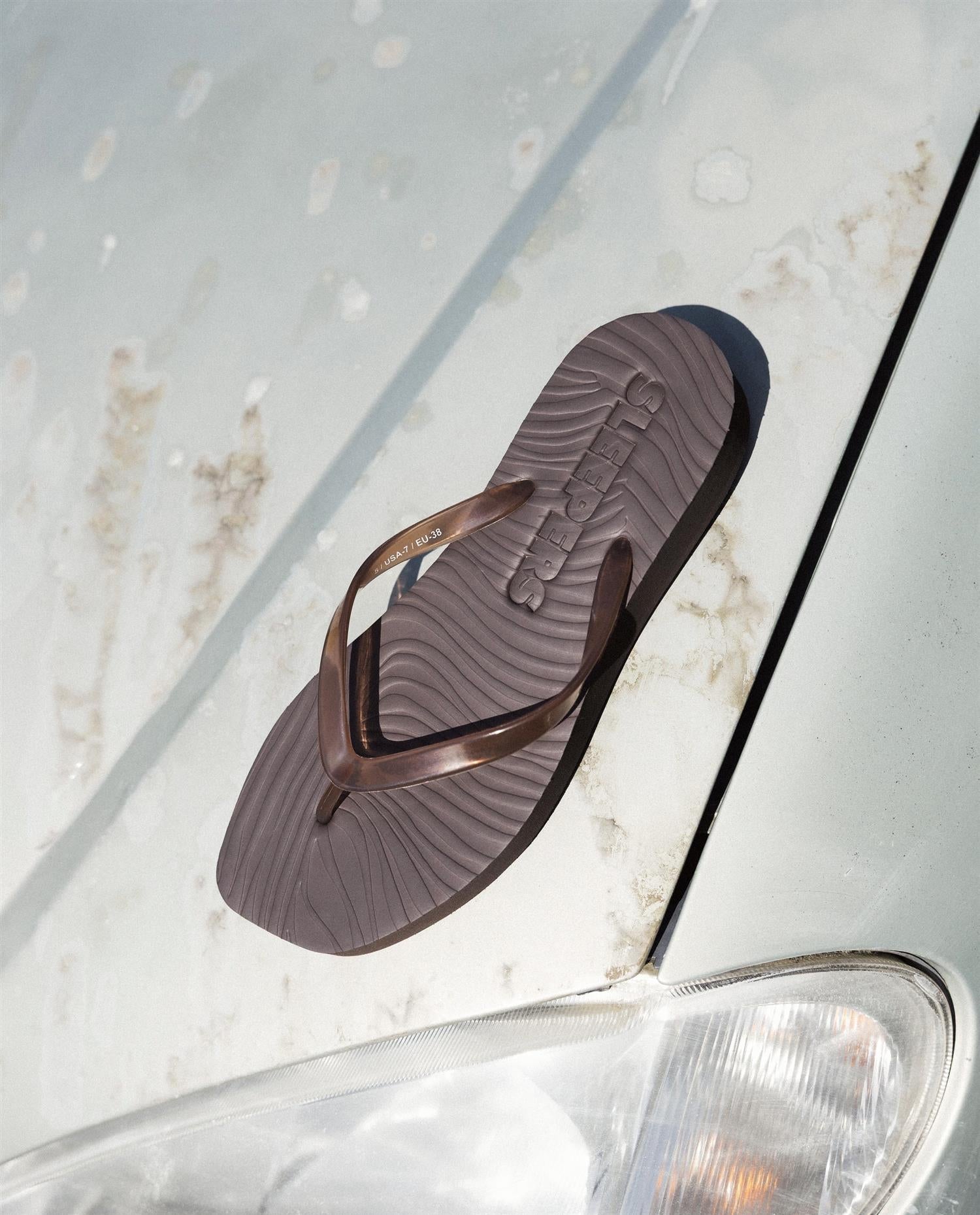 Sleepers Tapered Platfom, Brown transparant