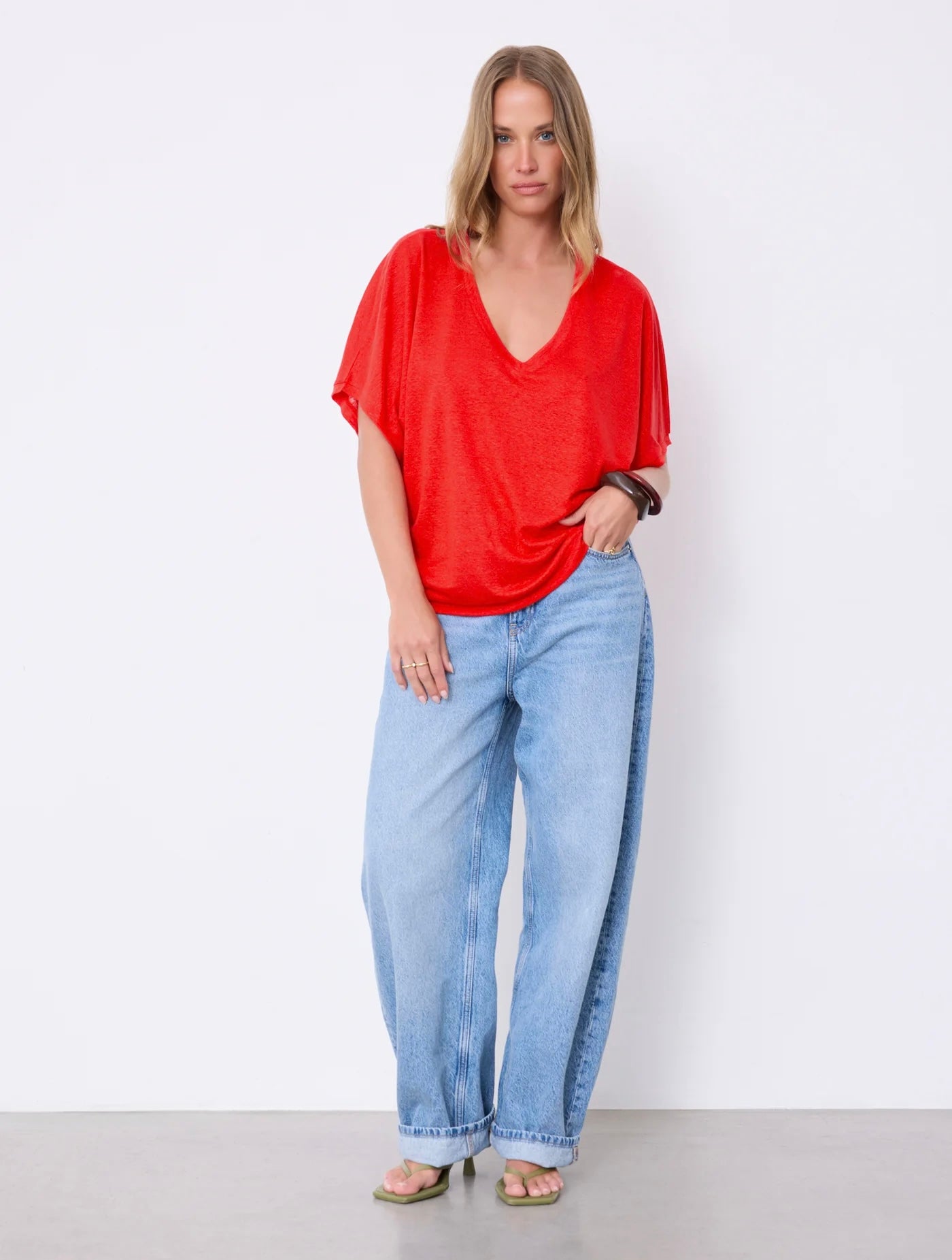 Notshy Cashmere Sophia tshirt, Rød