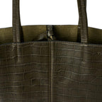 ECCO Aven tote croc, Green pine