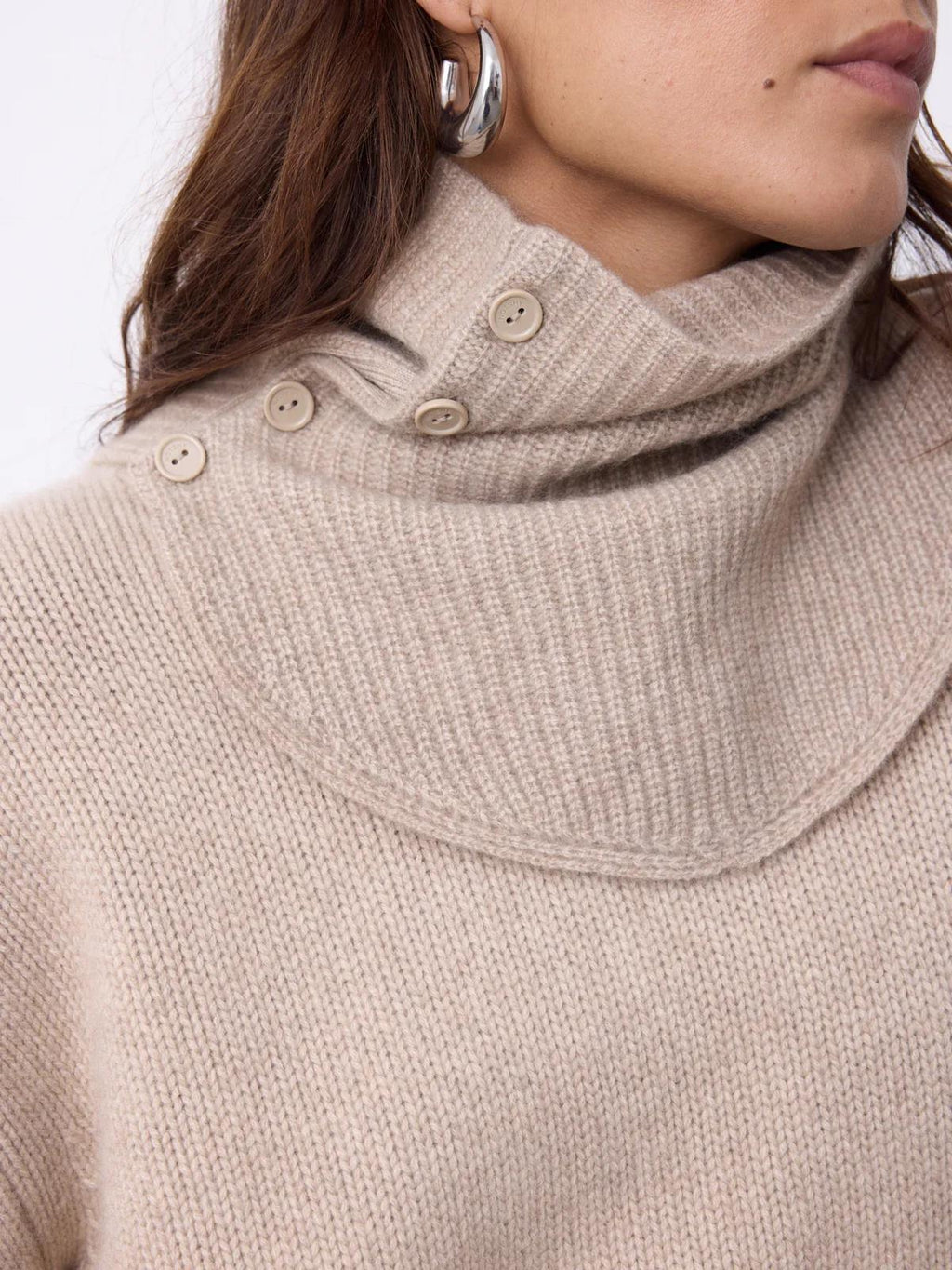 Notshy Cashmere Baya hals, sand