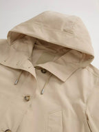 Woolrich Short urban touch parka, white pepper