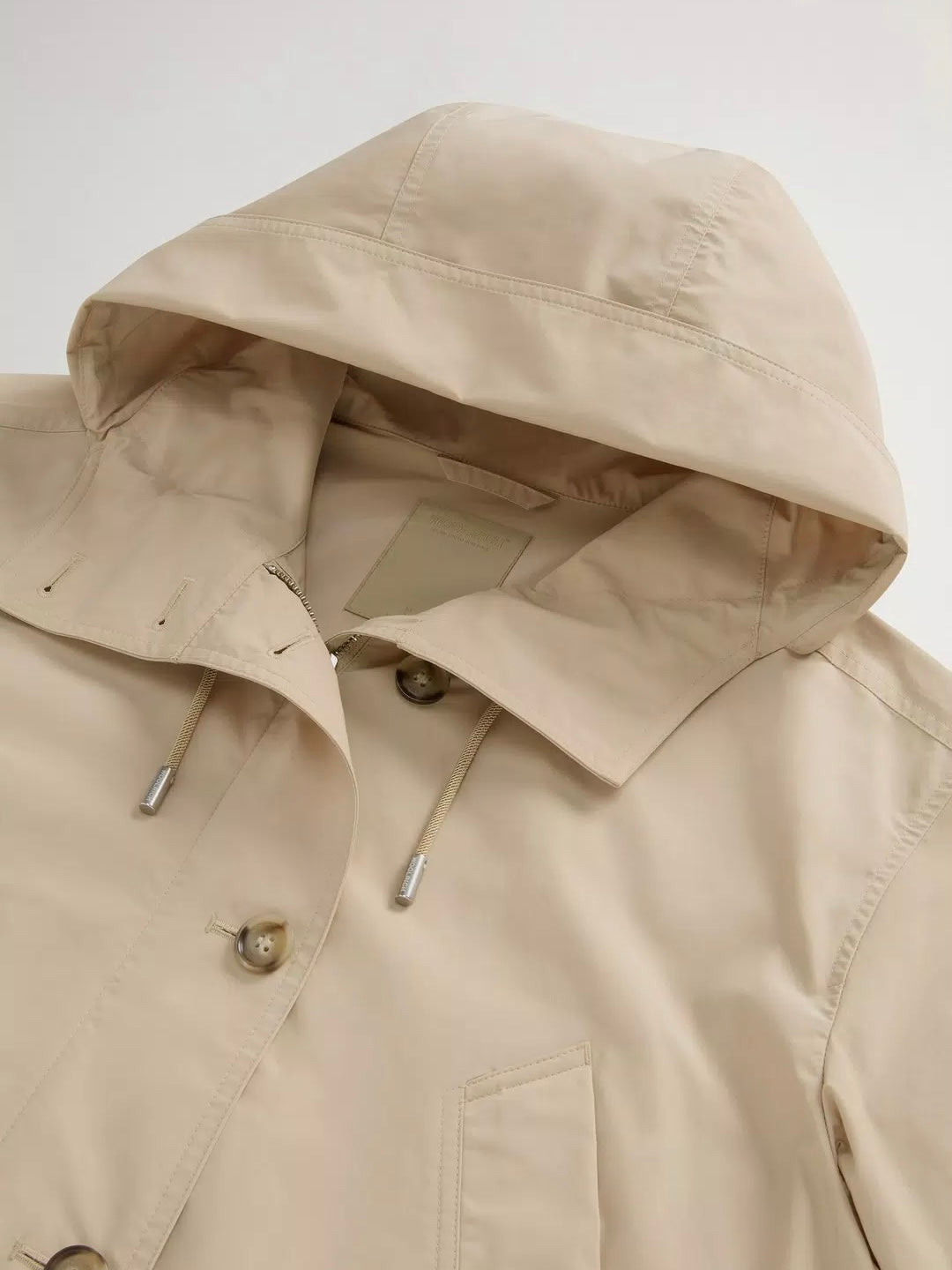 Woolrich Short urban touch parka, white pepper