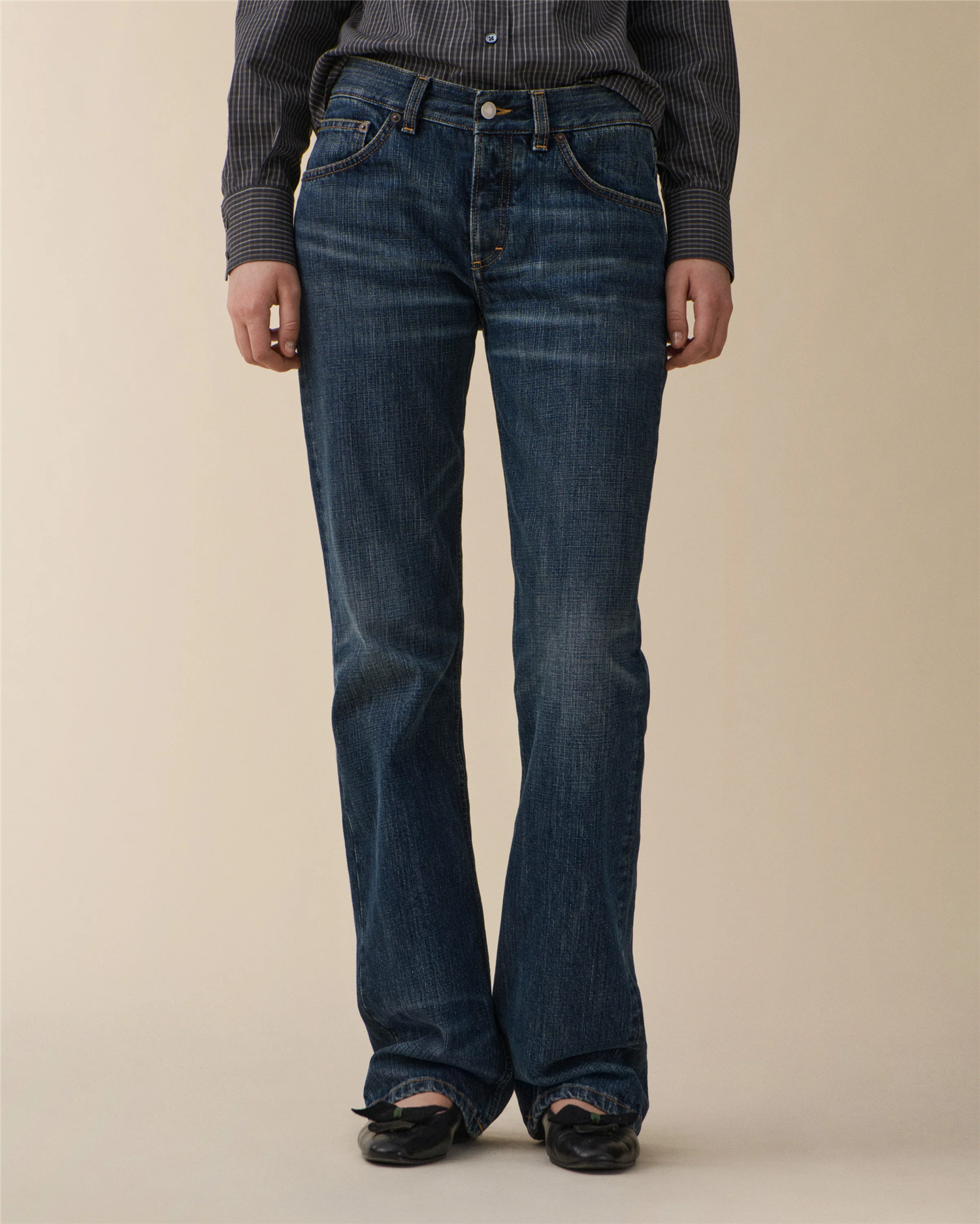 Jeanerica Kyoto Droit, Dark Blue Righe