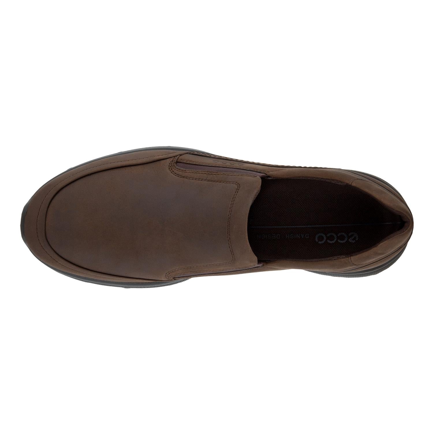 ECCO Irving loafer, nubuk coffee