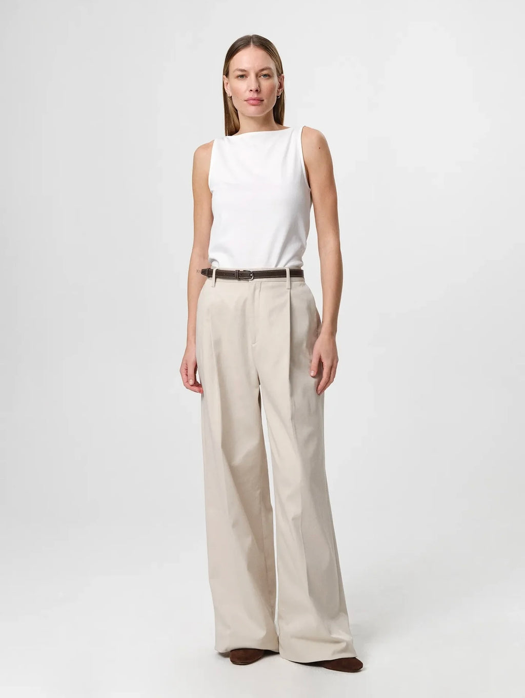 Julie Josephine Beatris boatneck, white