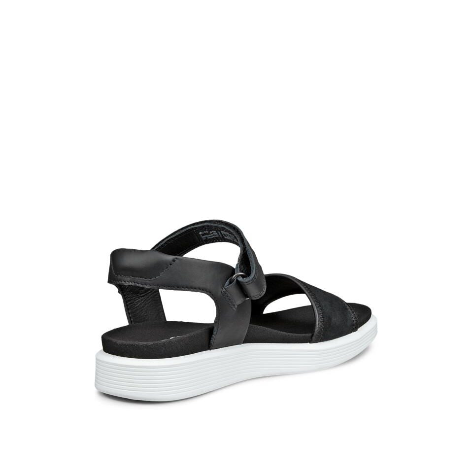 ECCO Soft sandal D 2, Sort