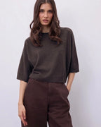Notshy Cashmere Lilou top, cacao
