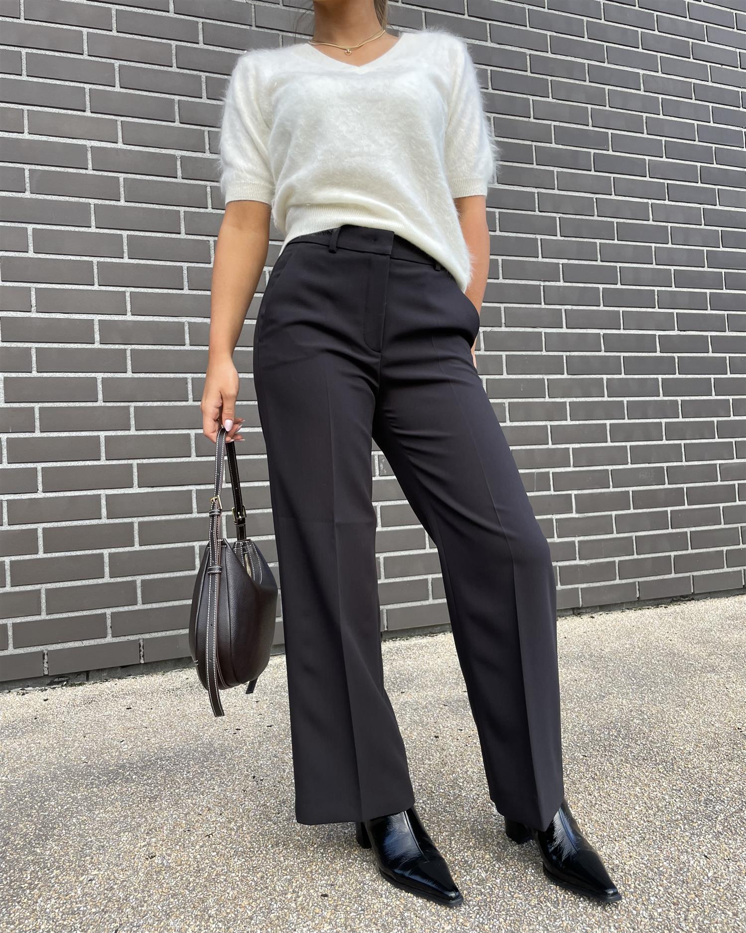 Seductive Domenica Optical fine wool, dark brown