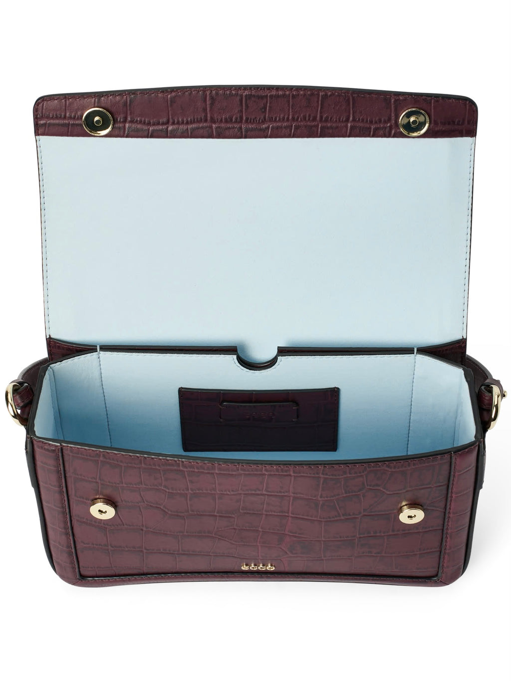 ECCO Pinch Bag Croc, Raisin