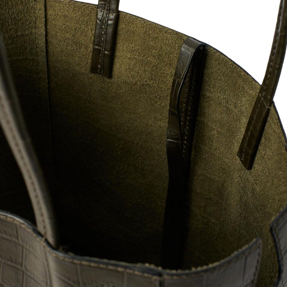 ECCO Aven tote croc, Green pine