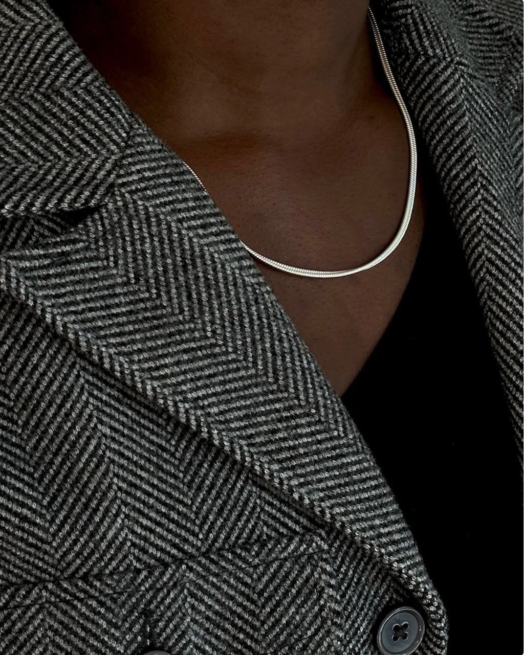 Philippa Studios Snake halskjede, sølv