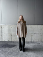 Natura Cashmere Paula coat alpaca, taupe