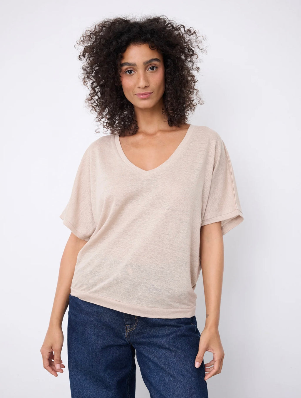 Notshy Cashmere Sophia tshirt, Beige