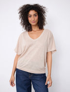 Notshy Cashmere Sophia tshirt, Beige