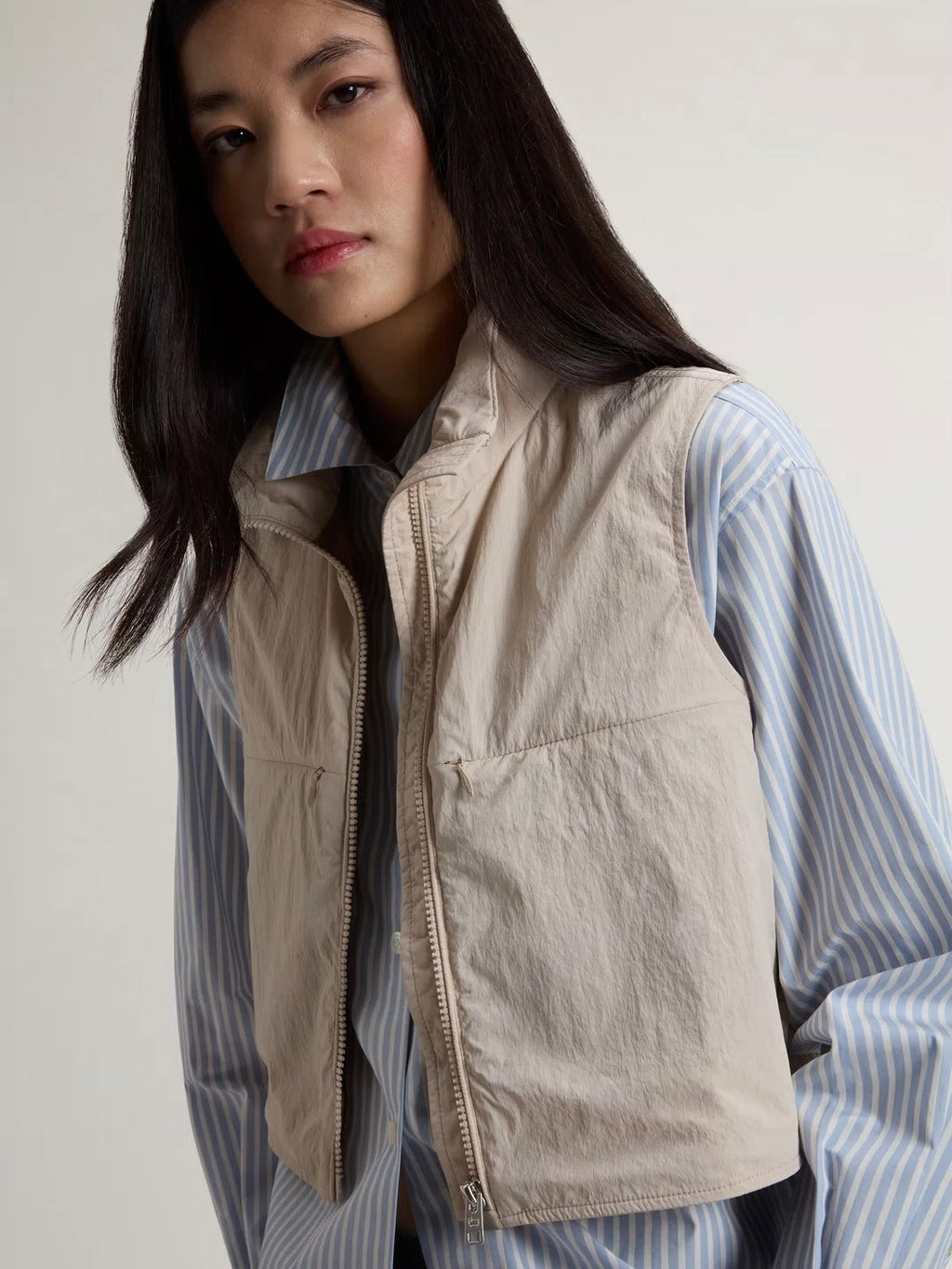 Woolrich Layering vest, light oak