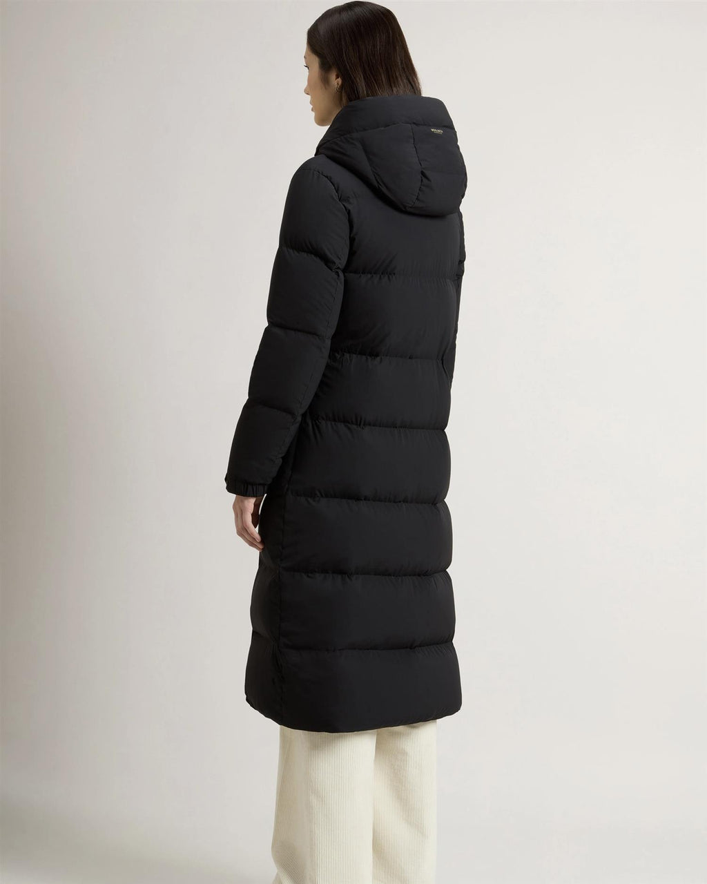 Woolrich Cloud Madison long coat, svart
