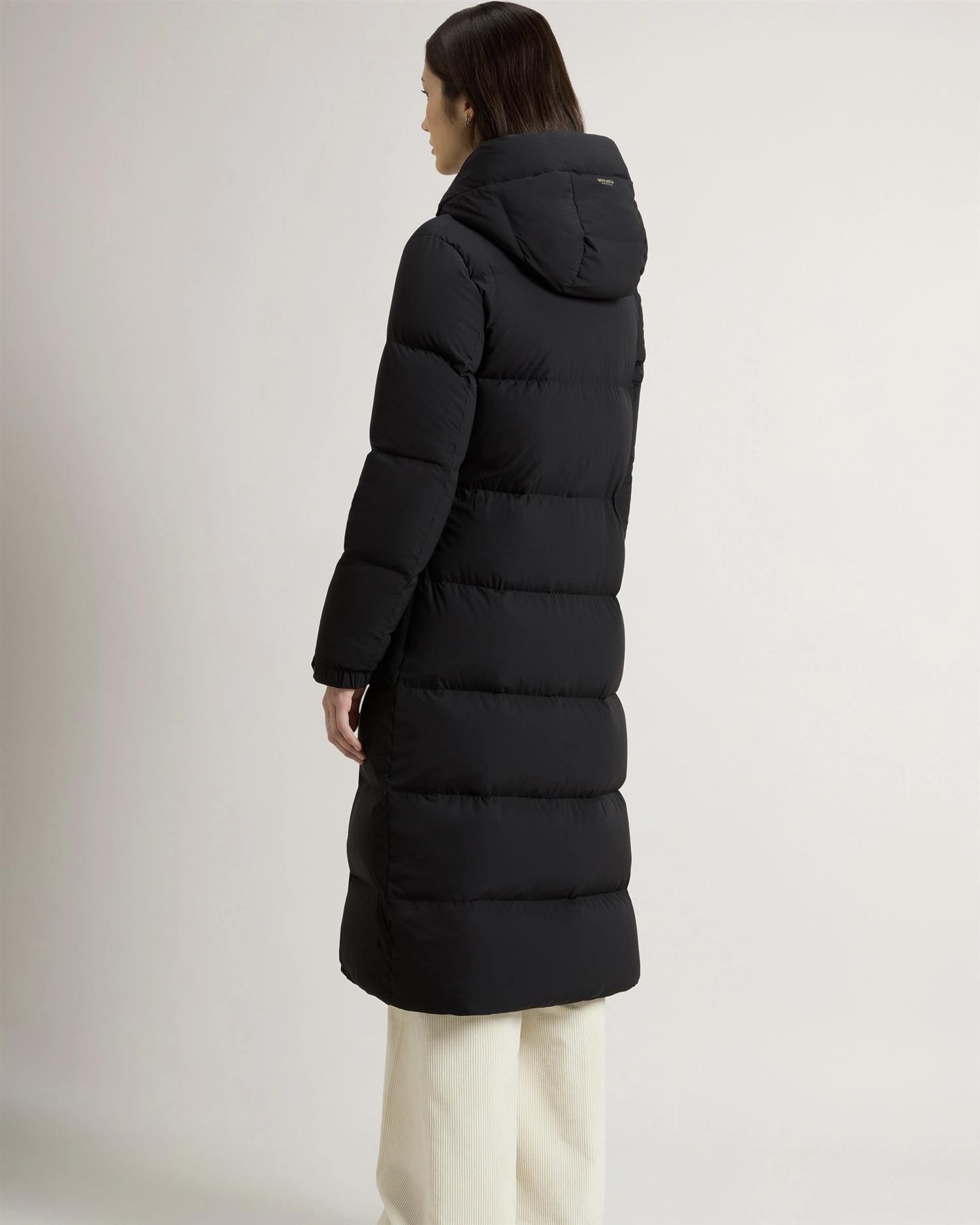 Woolrich Cloud Madison long coat, svart
