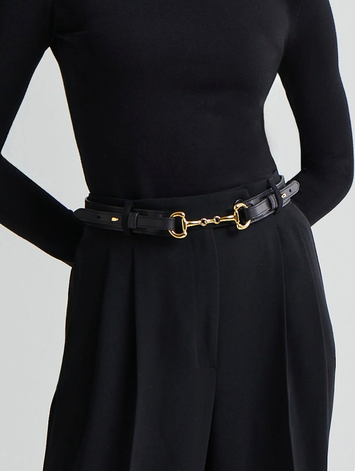 Andiata Gadia belte, svart/gull