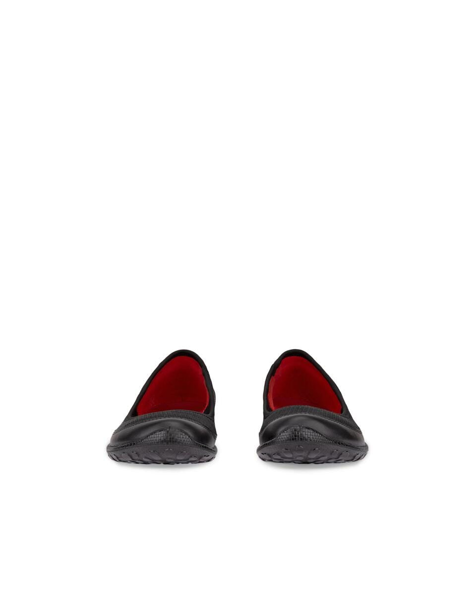 ECCO Biom Lite Ballerina tekstil, Sort