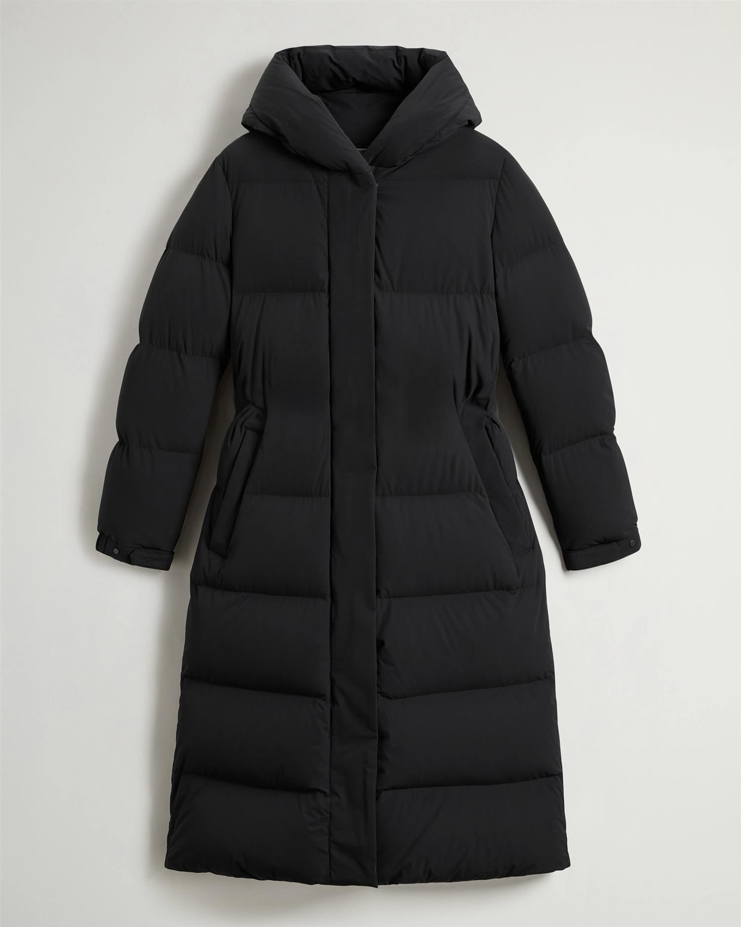 Woolrich Cloud Madison long coat, svart