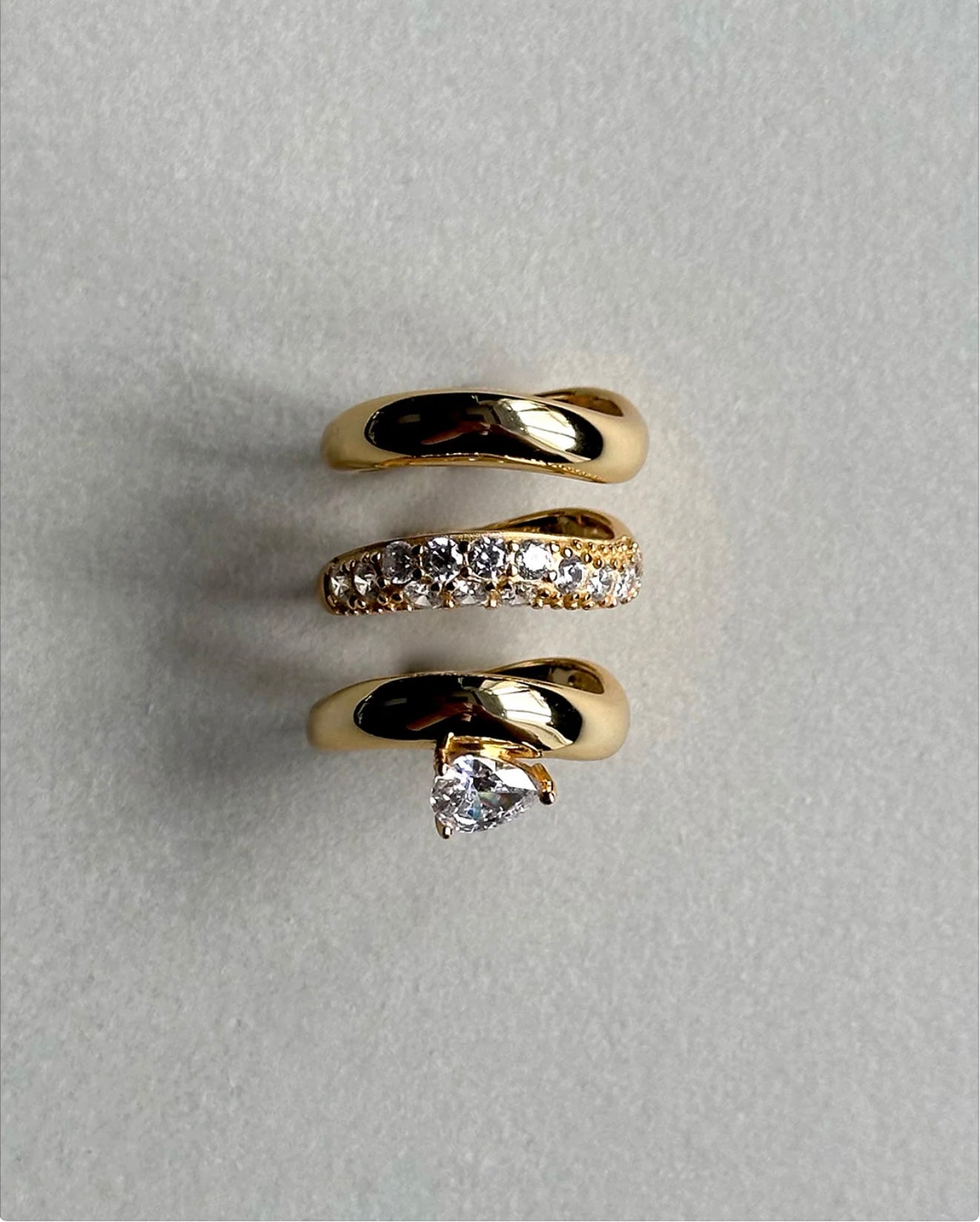 Philippa Studios Wave ring, forgylt gull