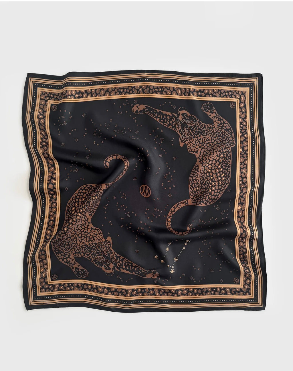 Le scarf Gemini Scarf, Black, 65x65