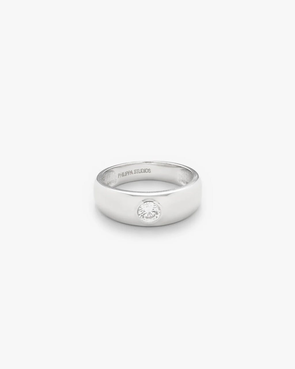 Philippa Studios Dome solo ring, sølv