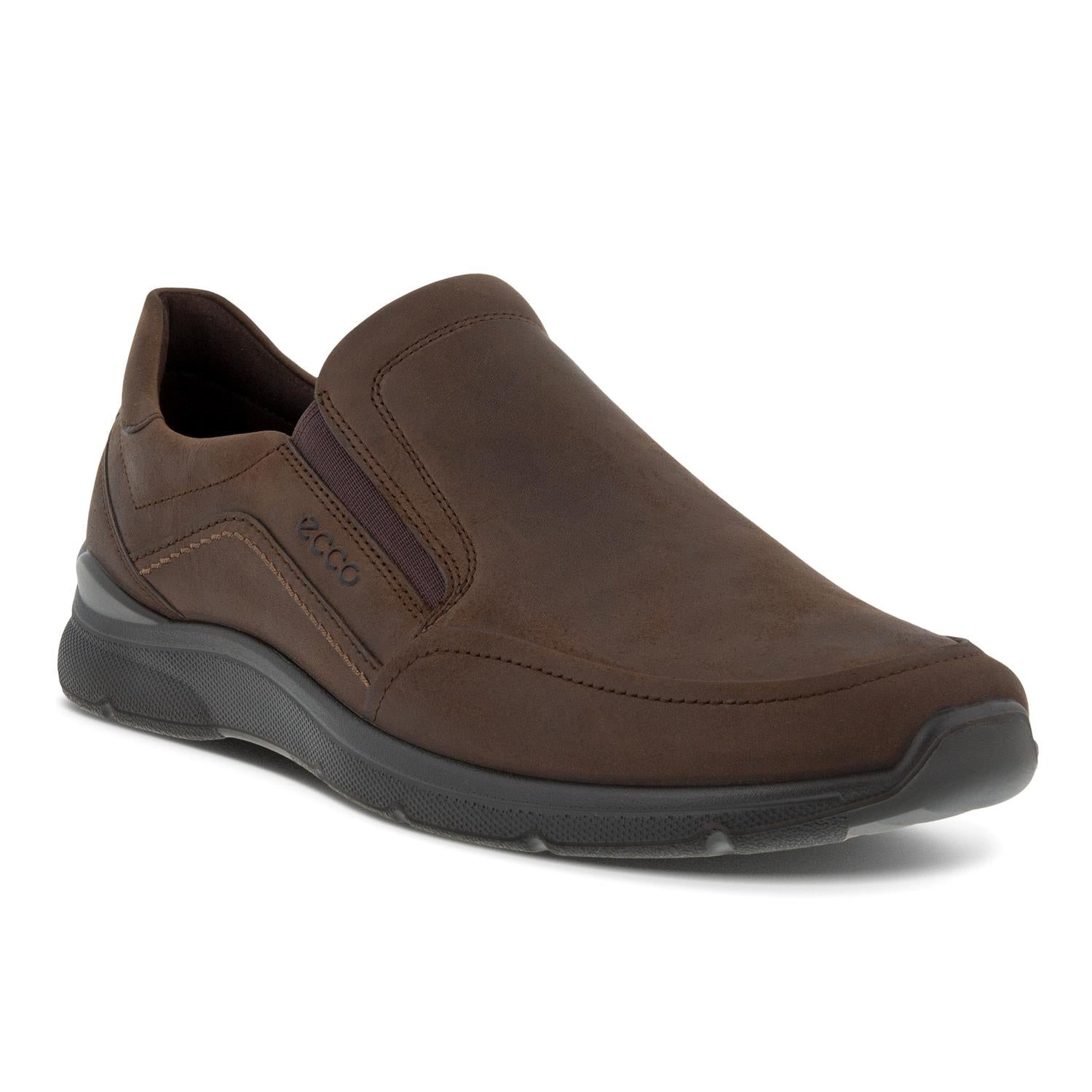 ECCO Irving loafer, nubuk coffee