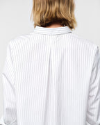 Julie Josephine Sophie shirt, white pinstripe