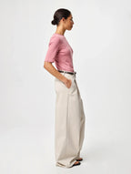 Julie Josephine Marianne rib tee, Rosy Pink