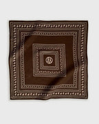 Lescarf Paisley scarf, Mocha mousse 65x65