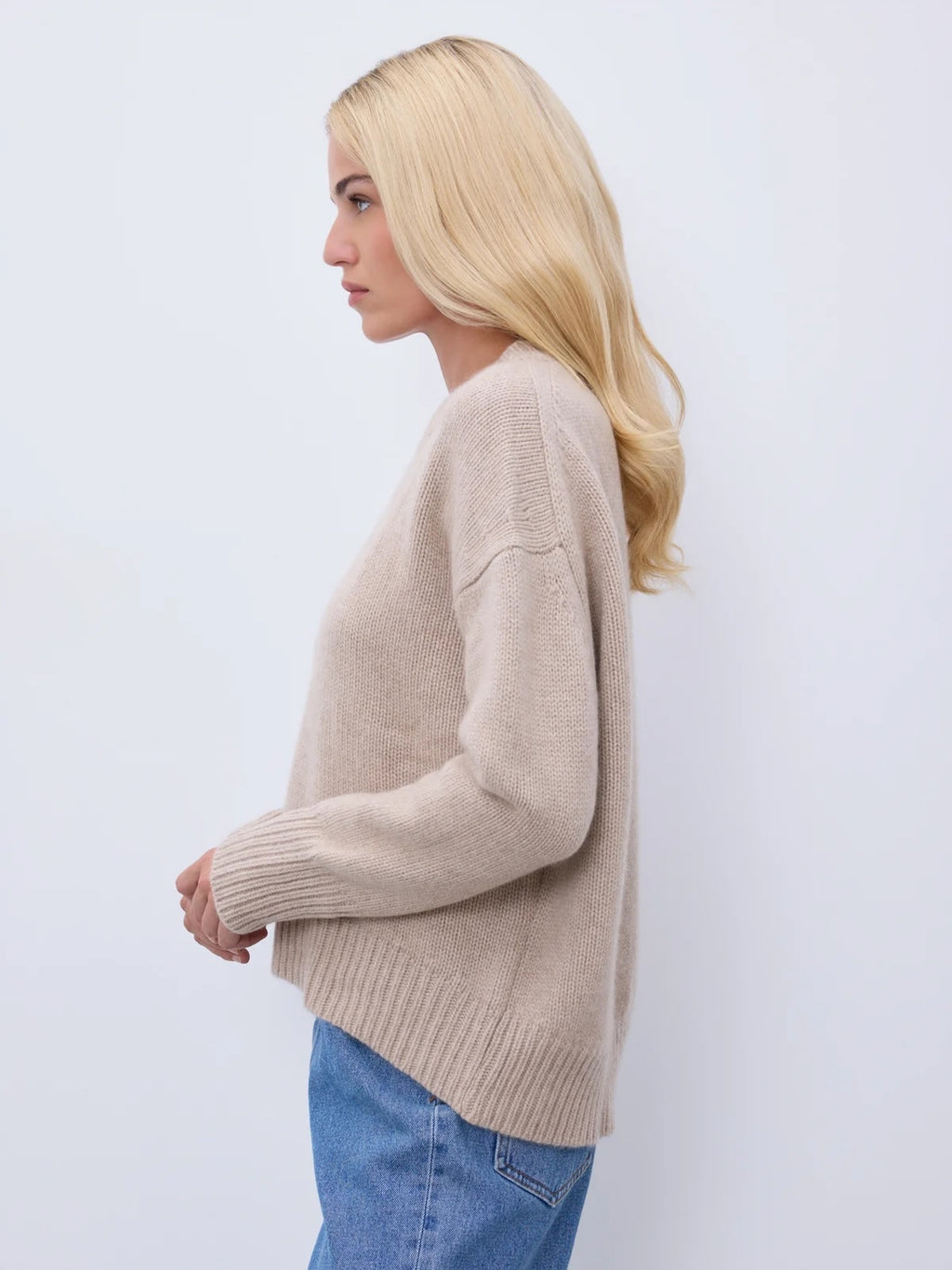 Notshy Cashmere Elisa sweater, sand