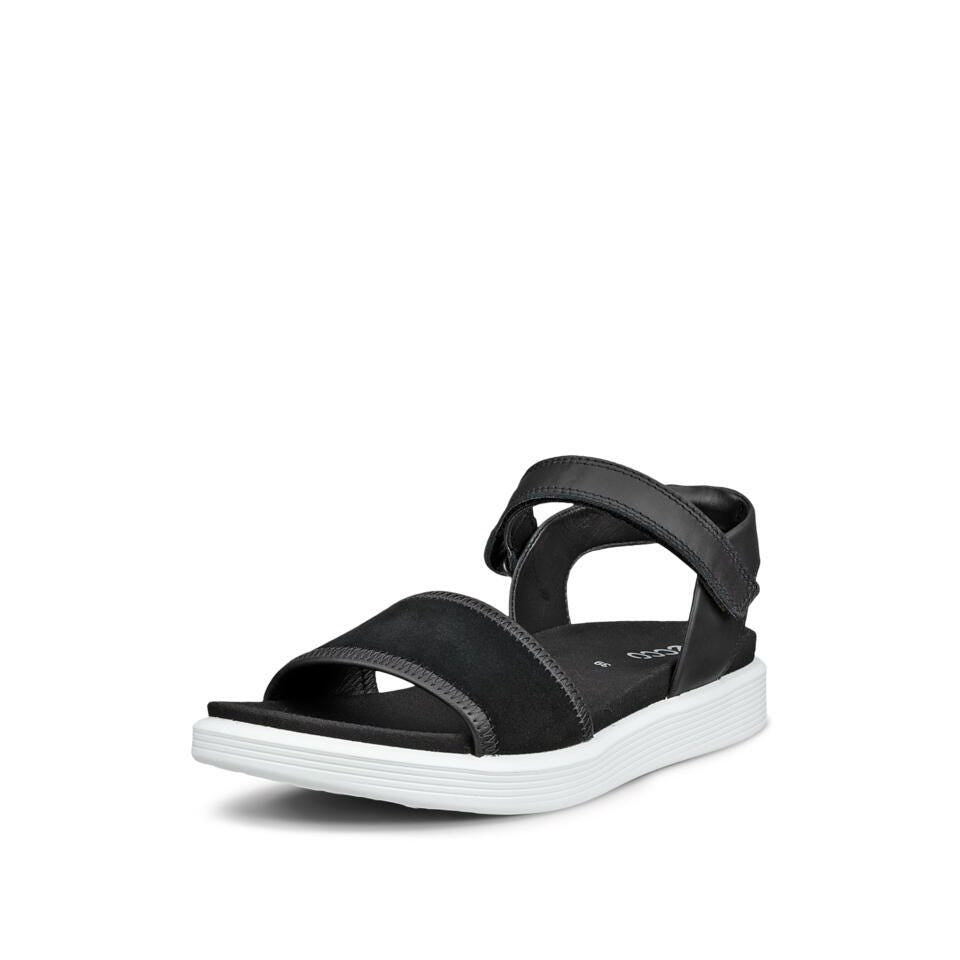 ECCO Soft sandal D 2, Sort