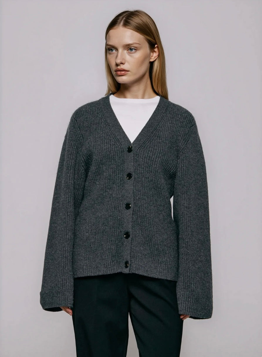 Julie Josephine Ragna cardigan, Dark grey