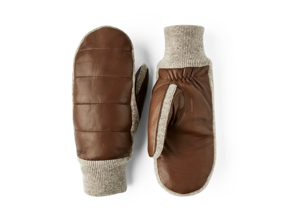 Hestra Jeanne mitt, light brown