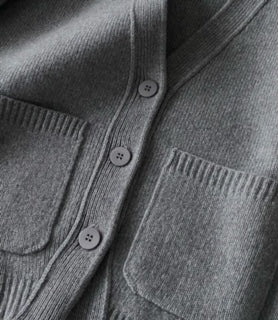 Julia Cardigan, Mid Grey Julia Cardigan, Mid Grey