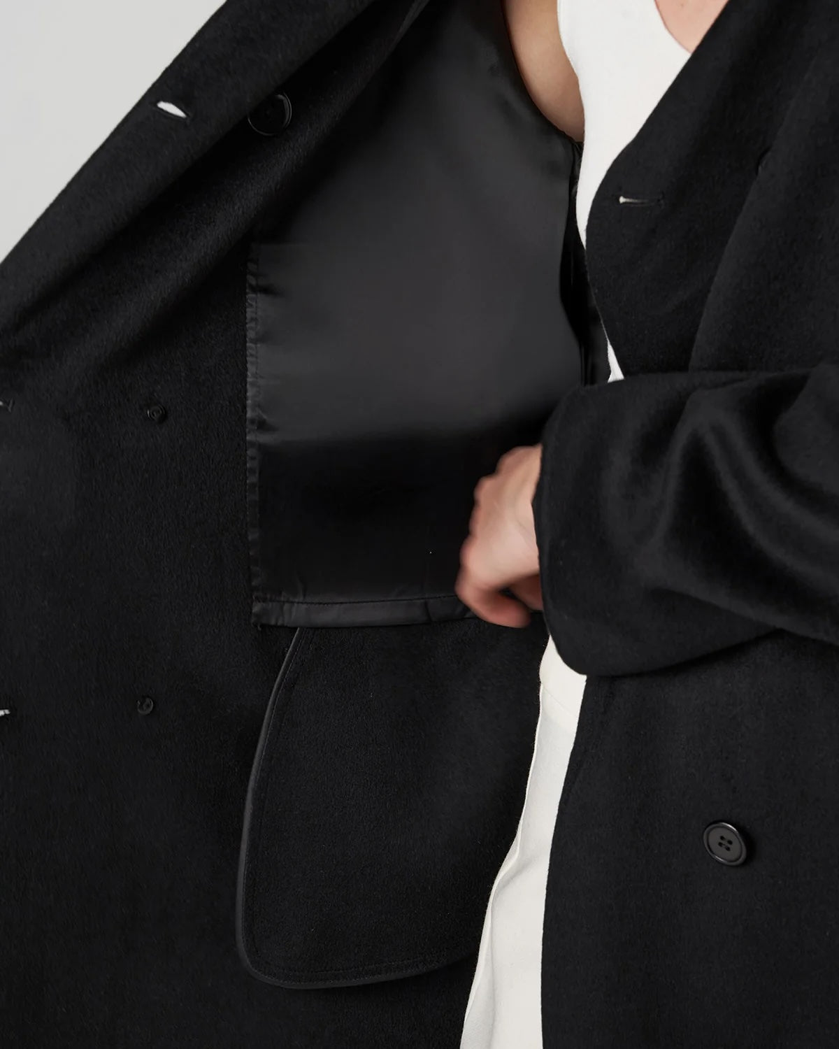 Marville Road The Minou wool coat, sort