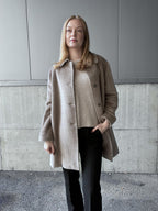 Natura Cashmere Paula coat alpaca, taupe