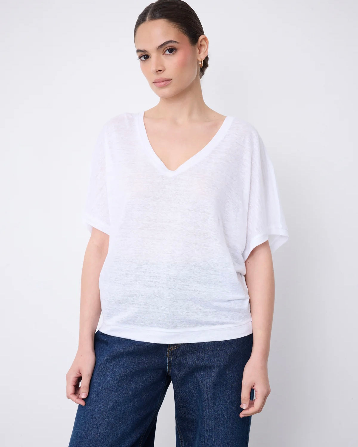 Notshy Cashmere Sophia tshirt, Hvit