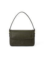 ECCO Pinch Bag Croc, Green Pine
