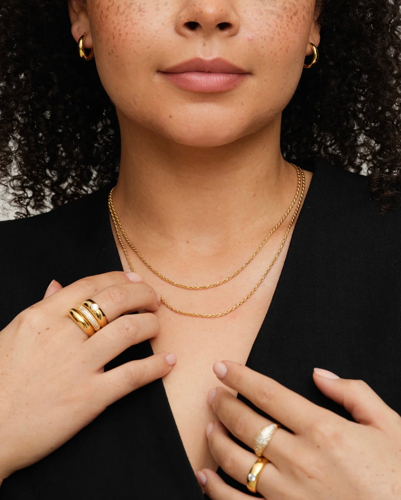 Philippa Studios Dome ring, forgylt gull