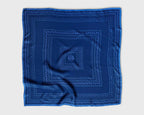 Lescarf Paisley scarf, Royal blue 80x80