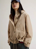 Woolrich Short urban touch parka, white pepper